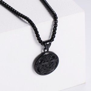 New! Stainless Steel Star & Moon Sun & Moon Necklace & Pendant